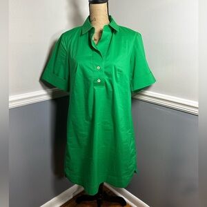 Hinson Wu Aileen Short Sleeve Button Back Dress Medium